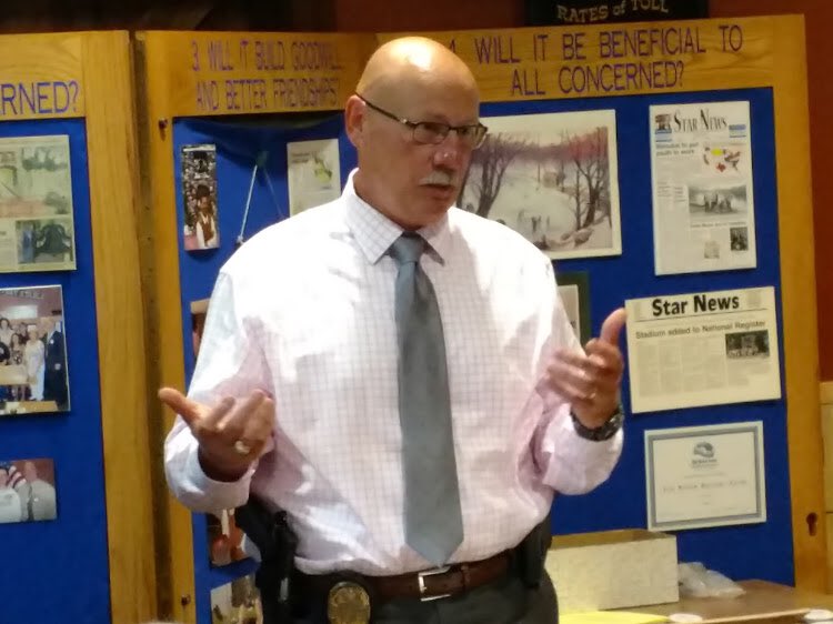 Thank you Chief Nierenhausen from the Elk River Police Department for being our guest speaker this week!