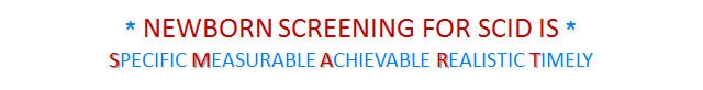 Info4PI's tweet photo. RT to help spread the SMART message about #NewbornScreening! #JMF #PrimaryImmunodeficiency #info4pi #SevereCombinedImmuneDeficiency #SCID https://t.co/O0jTKd33Xc
