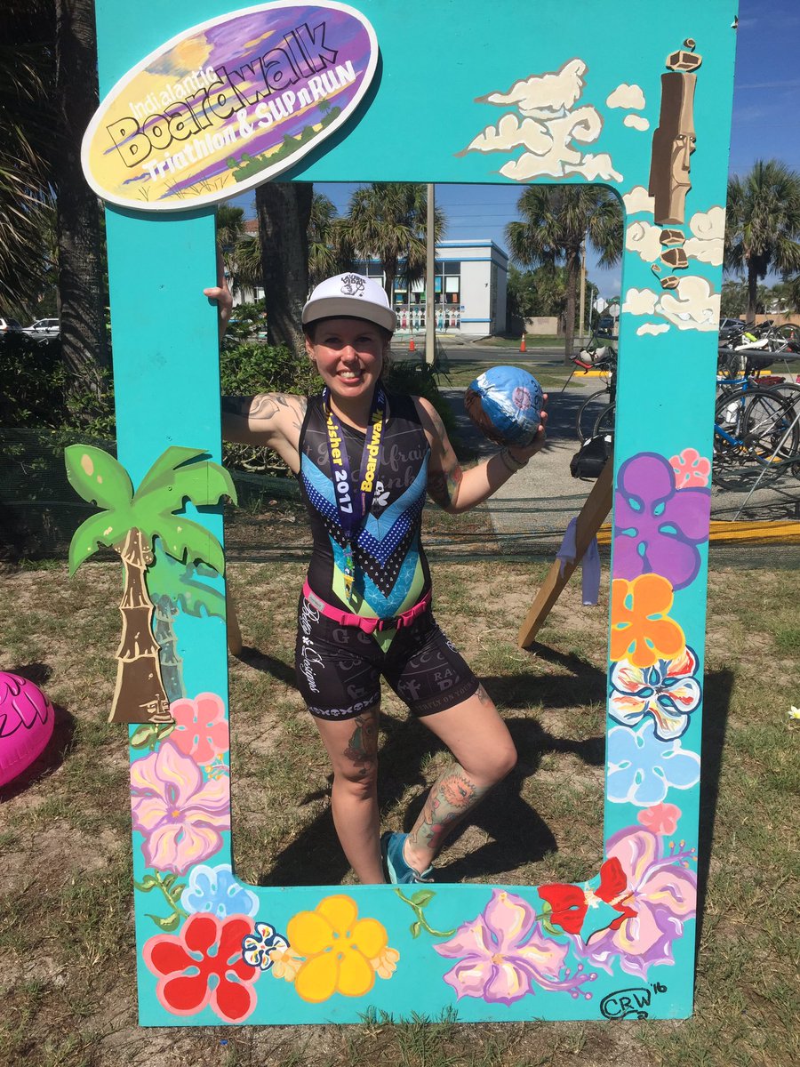KaylaMManning's tweet photo. Flash back Friday!! Finally got that podium at Indiatlantic Boardwalk Tri! #womenwhoshine #badassisbeautiful #trigoodbeer https://t.co/gakiMW0E9V
