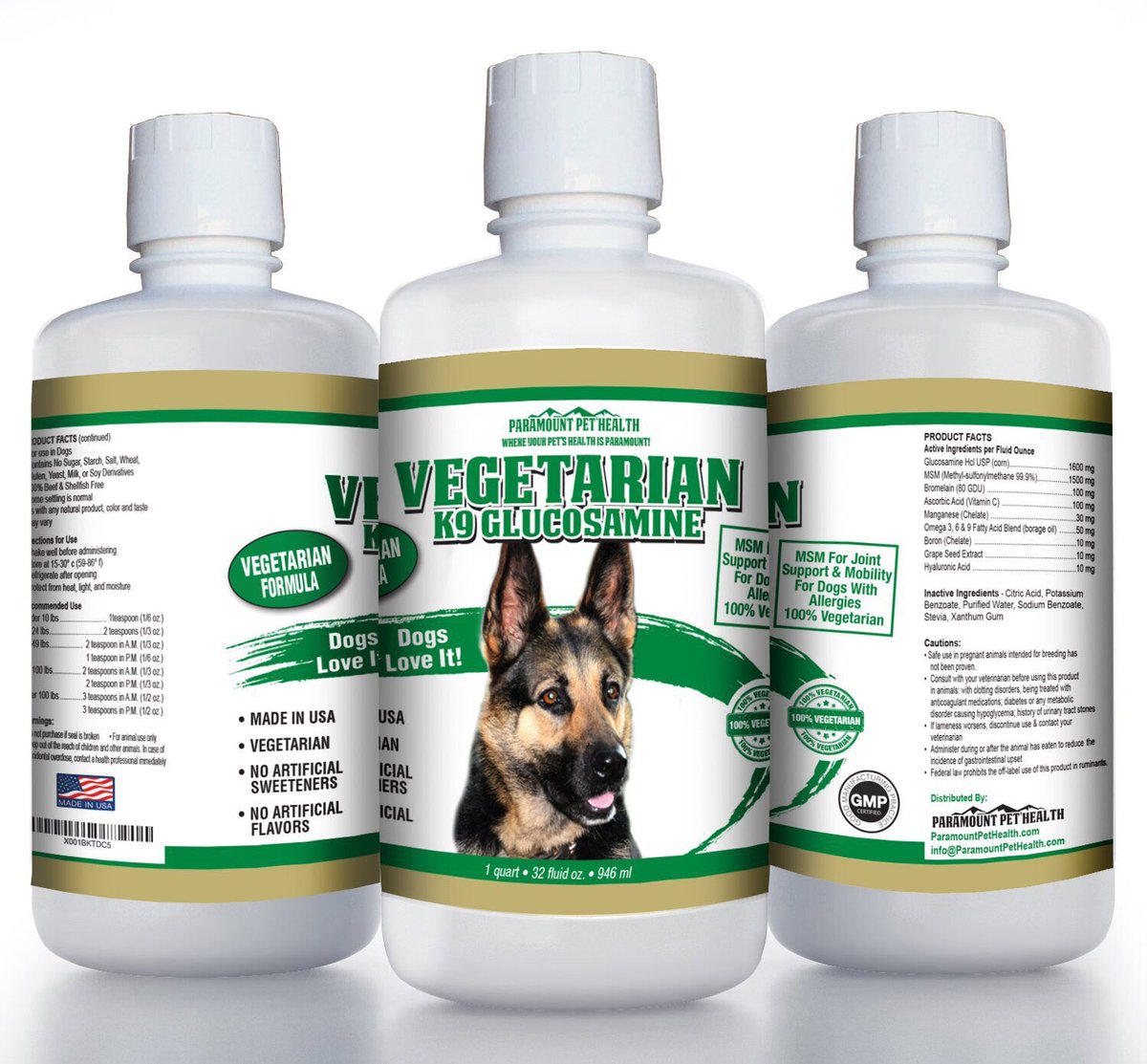SymVitamin's tweet image. Paramount Pet Health, Hip And Joint Vegetarian Glucosamine For Dogs - 32 oz  pickvitamin.com/paramount-pet-…