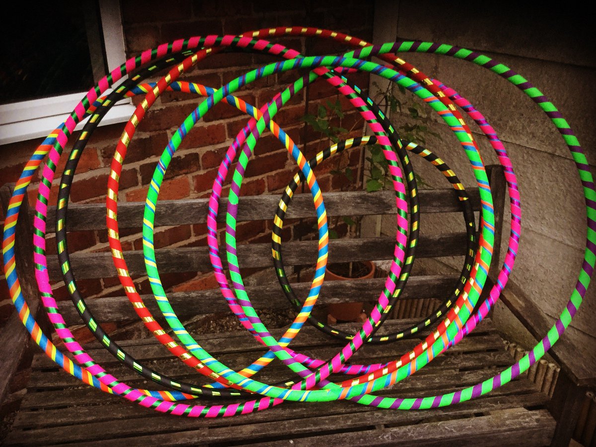 A big thank you to Helen Scott for sending us in a photo of what you use our Gaffer Tapes for! #hulahoops #gaffertape #decorate