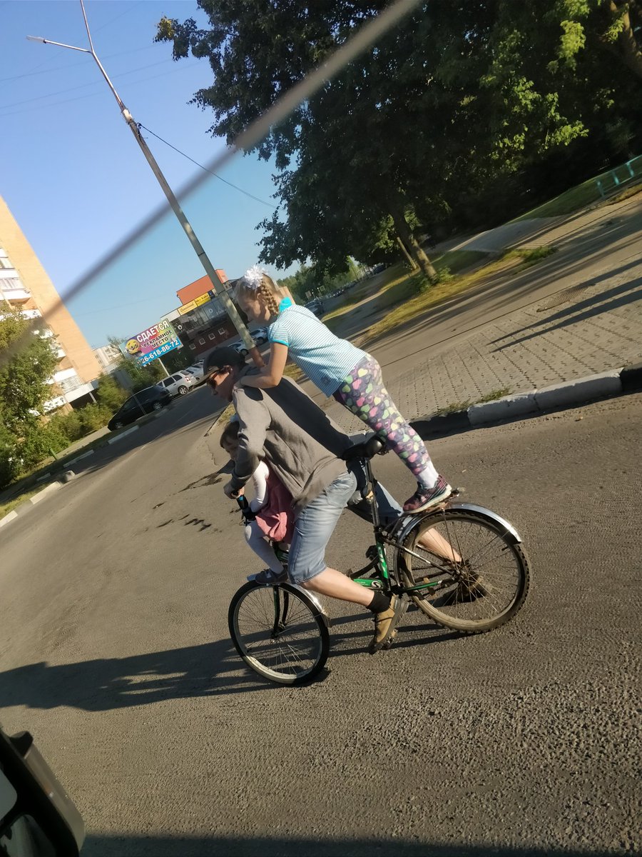 К слову о велосипедистах и родителях #Дубна