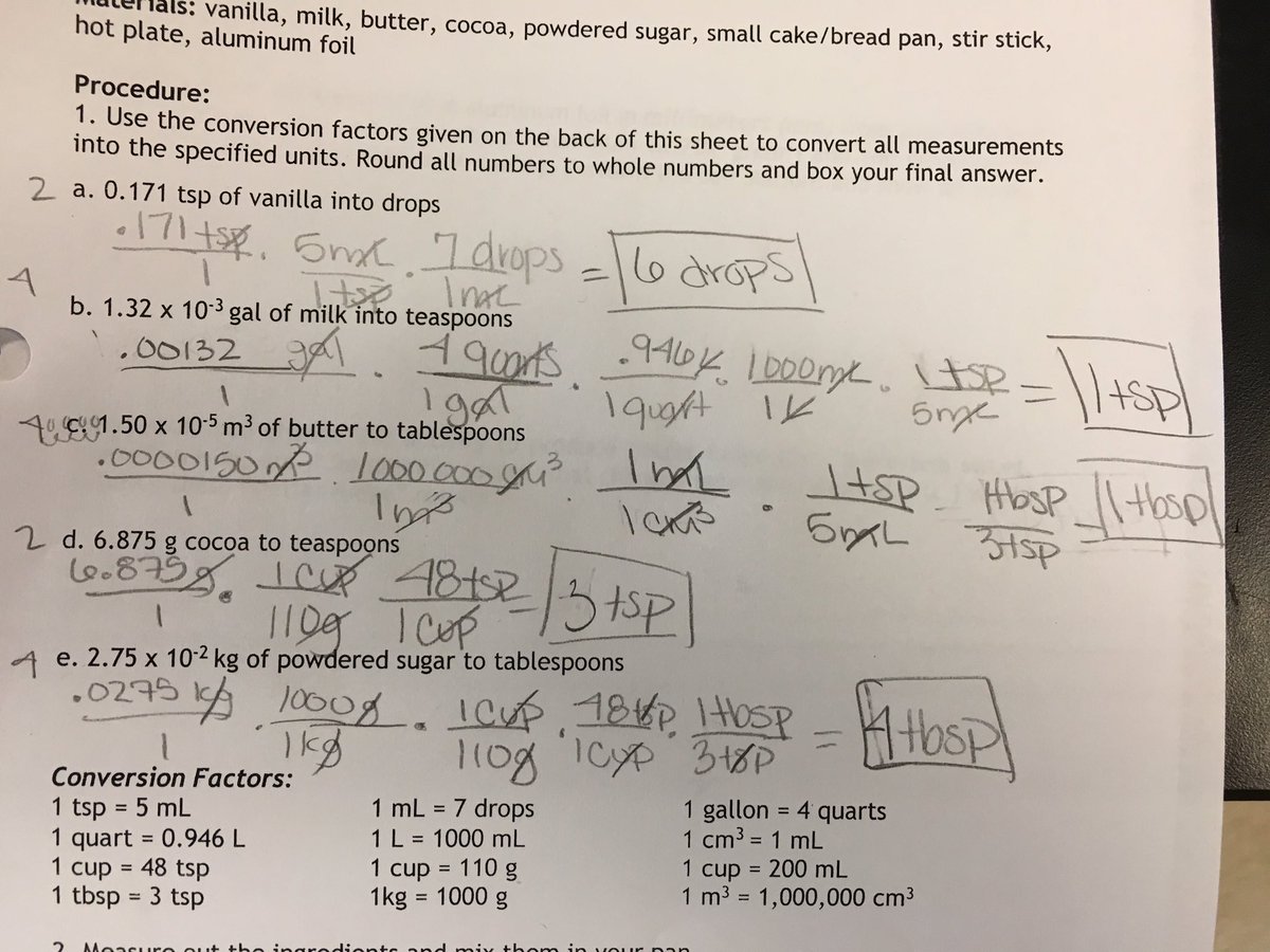 Leslie Horne on Twitter: "Dimensional Analysis & Fudge Regarding Dimensional Analysis Worksheet And Answers