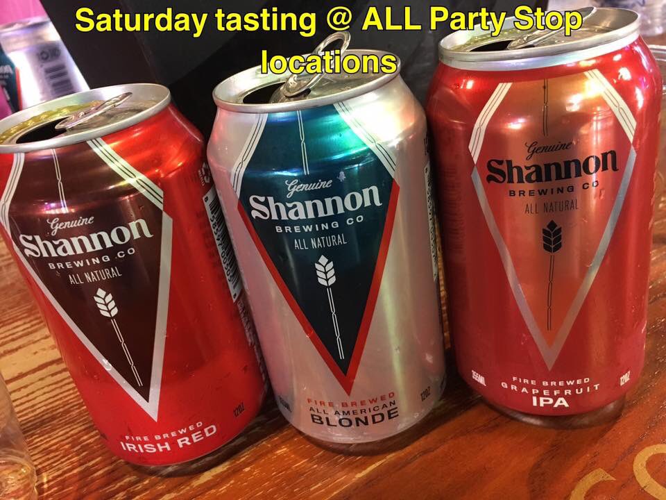 partystops's tweet photo. @ShannonBrewery will be poured at all of our locations Sat 2nd from 4-7. Come try this new booming beer of Texas! @amarillo #beer #partystop https://t.co/d6eHTekXsx