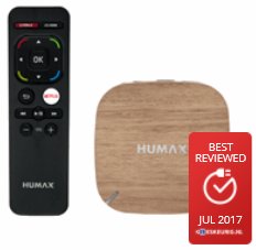 HumaxNL's tweet photo. Best reviewed Mediaspeler juli 2017 HUMAX TV+ H3 #HUMAX #OTT https://t.co/wlVSy5hjI6 https://t.co/C41Yv5E1ul