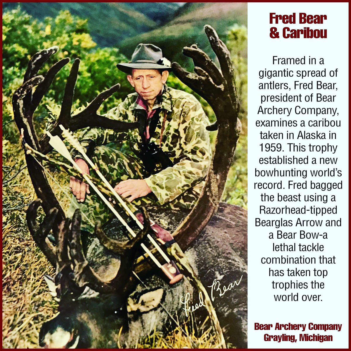 InsideArchery's tweet photo. A blast from the past! 

#fredbearfriday #bowhunting #archery #Whatgetsyououtdoors

@BearArchery https://t.co/gMuA4acQ5b