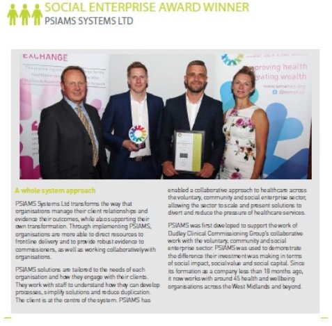 <a href="/PSIAMS/">PSIAMS</a> got the Social Enterprise gong for a Whole System Approach #WMAHSNawards17 #socent: bit.ly/2wdY3st