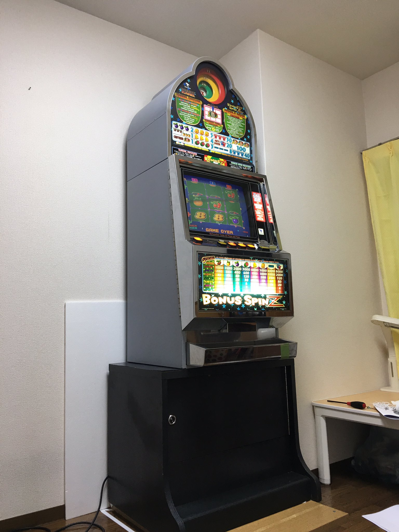 新品?正規品 メダルゲーム機 〖BONUS BONUS Z〗ジャンク品 SPIN www Z