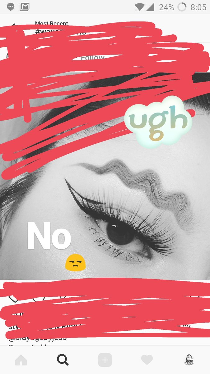 potter_pri's tweet photo. Instagram is filled with this #shit now. #wavebrows 🙄🙄 https://t.co/pHhH3thWWy