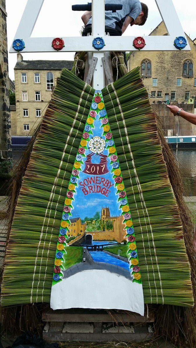 One more sleep! Our cart is ready to go #rushbearing2017 #sowerbybridge