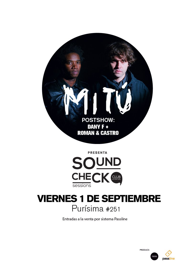 Recuerda: Hoy se realizará el show de Mitú con post-show junto a <a href="/romanycastro/">Roman & Castro</a>! Entradas por Passline: bit.ly/2epnkox