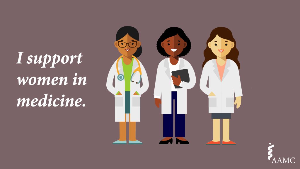 We support women in medicine. 
RT if you do, too. #WIMmonth