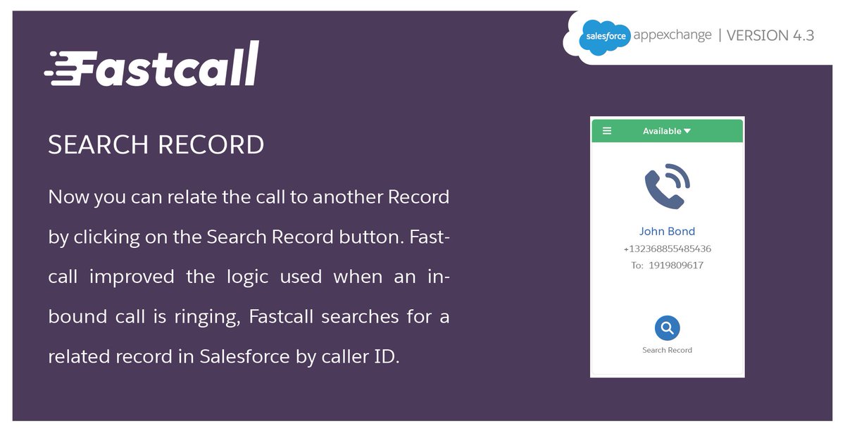 fastcall411's tweet image. We give an option to relate the call to another Record by clicking on the 🔍🔍Search Record button. #Fastcall #NewVersion 4.3 Stay tuned 😉