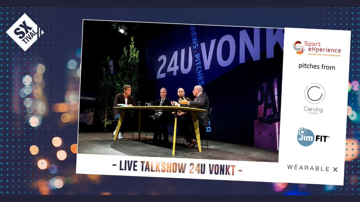 _Profitz's tweet photo. Sept 15 at SX-tival @SXEindhoven #CarvingFitness #JimFit @wearableX pitch during talkshow 24U Vonkt. In collaboration with @24Uinbedrijf https://t.co/tcqiHa54JI