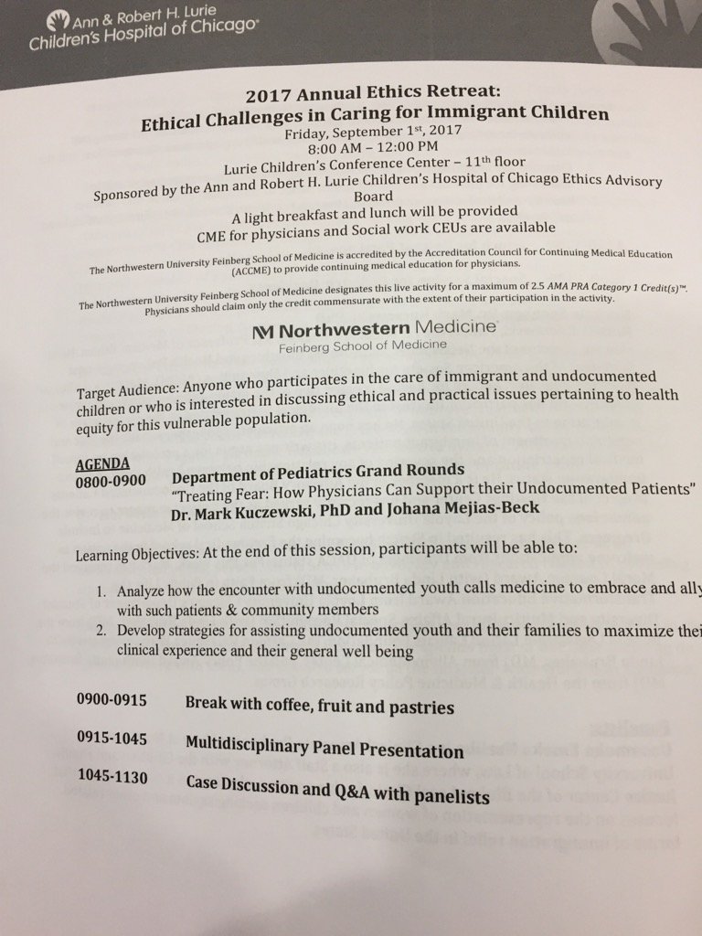 NU Ctr for Bioethics tweet media