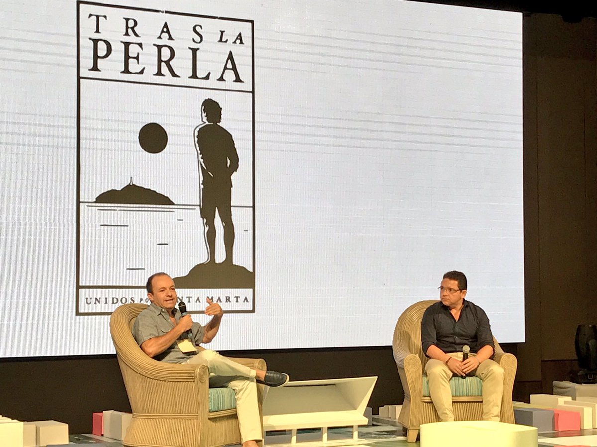JuanPabloLopezG's tweet photo. Nuestro gerente CSD Juan Pablo Bonilla en @traslaperla conversando sobre retos de sostenibilidad con el Alcalde de Santa Marta @mrafael70! https://t.co/ewi5uGBFMX