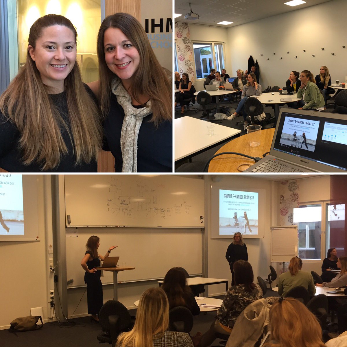 Kul att komma tillbaka till IHM efter 8 år och vara den som själv står och pratar till en klass. 😊 #ehandel #integration #ihm