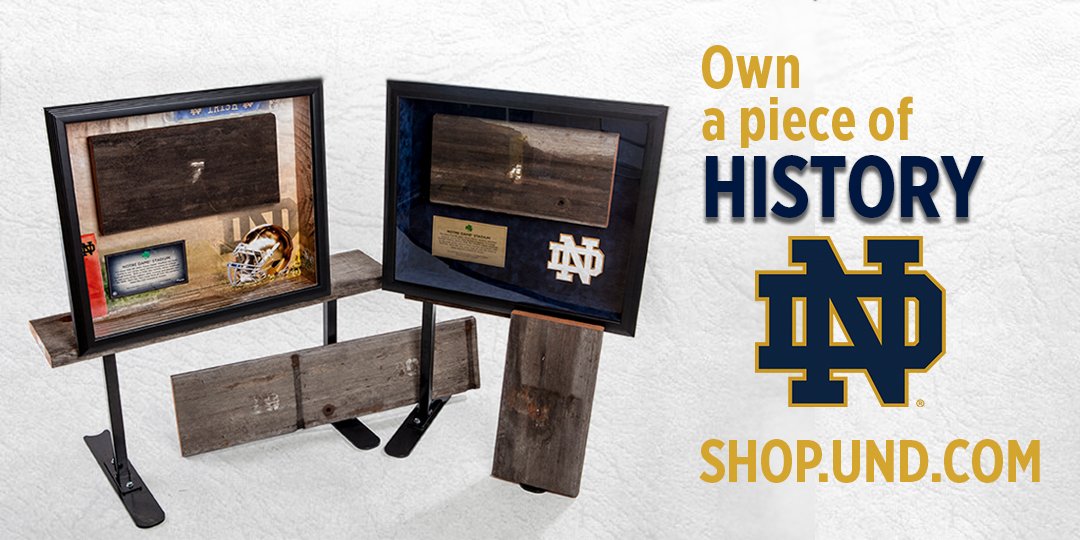 GoIrish's tweet photo. Own a piece of Notre Dame Stadium! Wood planks and products on sale now at https://t.co/M1JDmEKdl4 https://t.co/Etj1ovX487