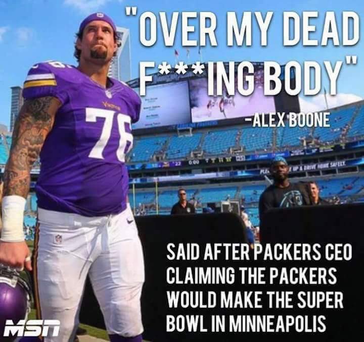 nechzehrer's tweet photo. And this ladies & gentlemen is why you can't help but love Mr #AlexBoone #Skol https://t.co/b9WoukvsJb