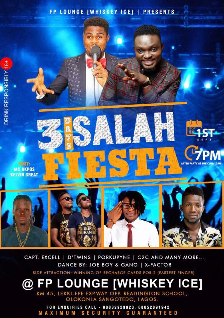 c2cnaija's tweet photo. Turnup today and enjoy sensational performance by me #stagegladiator. Venue is whiskey ice lounge lekki ajah, time is 7pm. #singerboi https://t.co/qaNllxNEvp