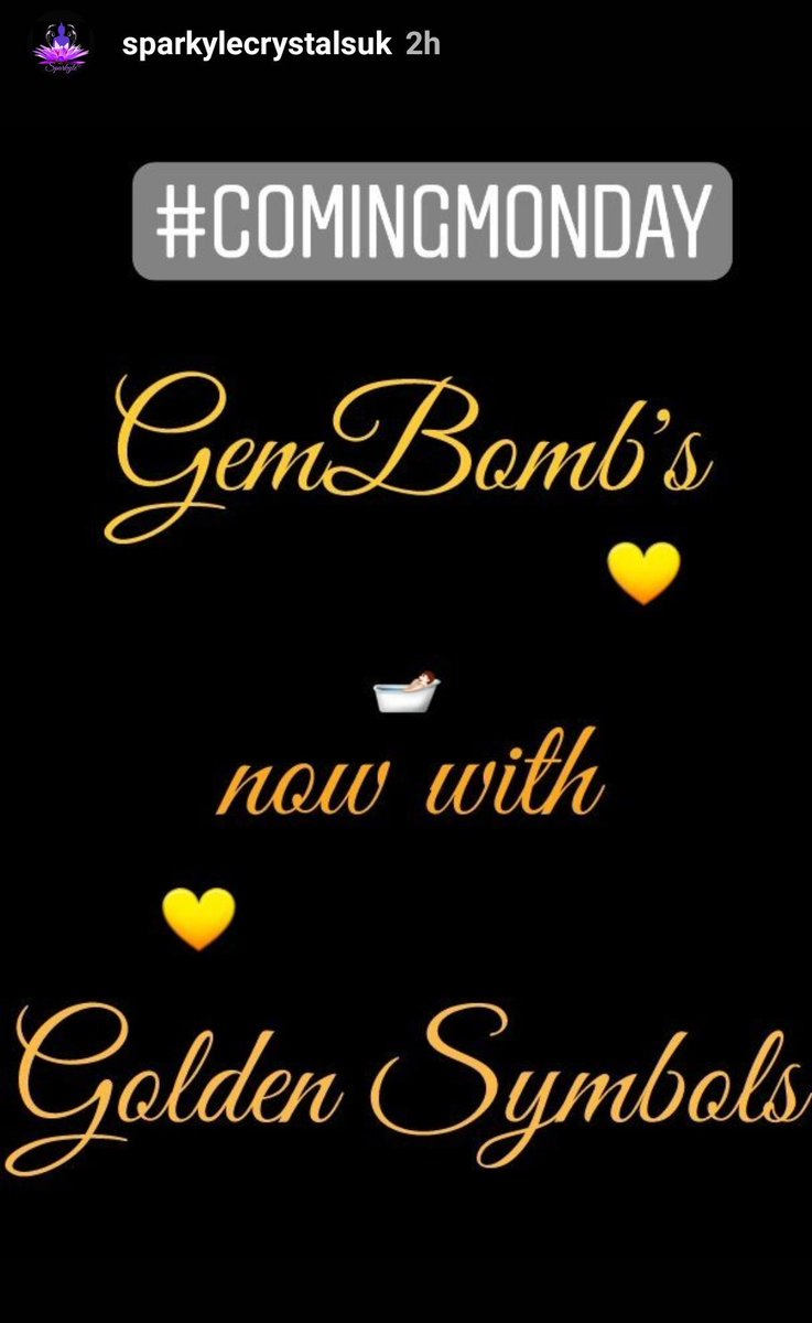SparkyleUK's tweet photo. All Gembombs will be fully stocked & live on Monday! ππβ
#ComingSoon #gembomb #crystals #new #uk #Vegan https://t.co/M5yhNsPDo6