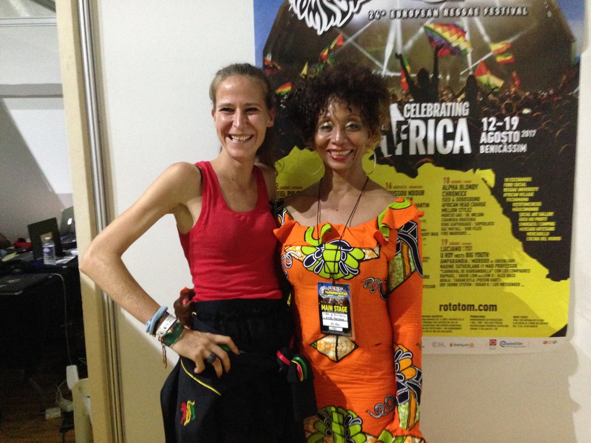ilotweets's tweet photo. Joy to welcome @Nadinesutherlan in Benicàssim 
np https://t.co/xGqmz0mS0C #WickedandWild #Rototom2017 
found @BujuOfficial version of it too https://t.co/obJC3K8ZnE