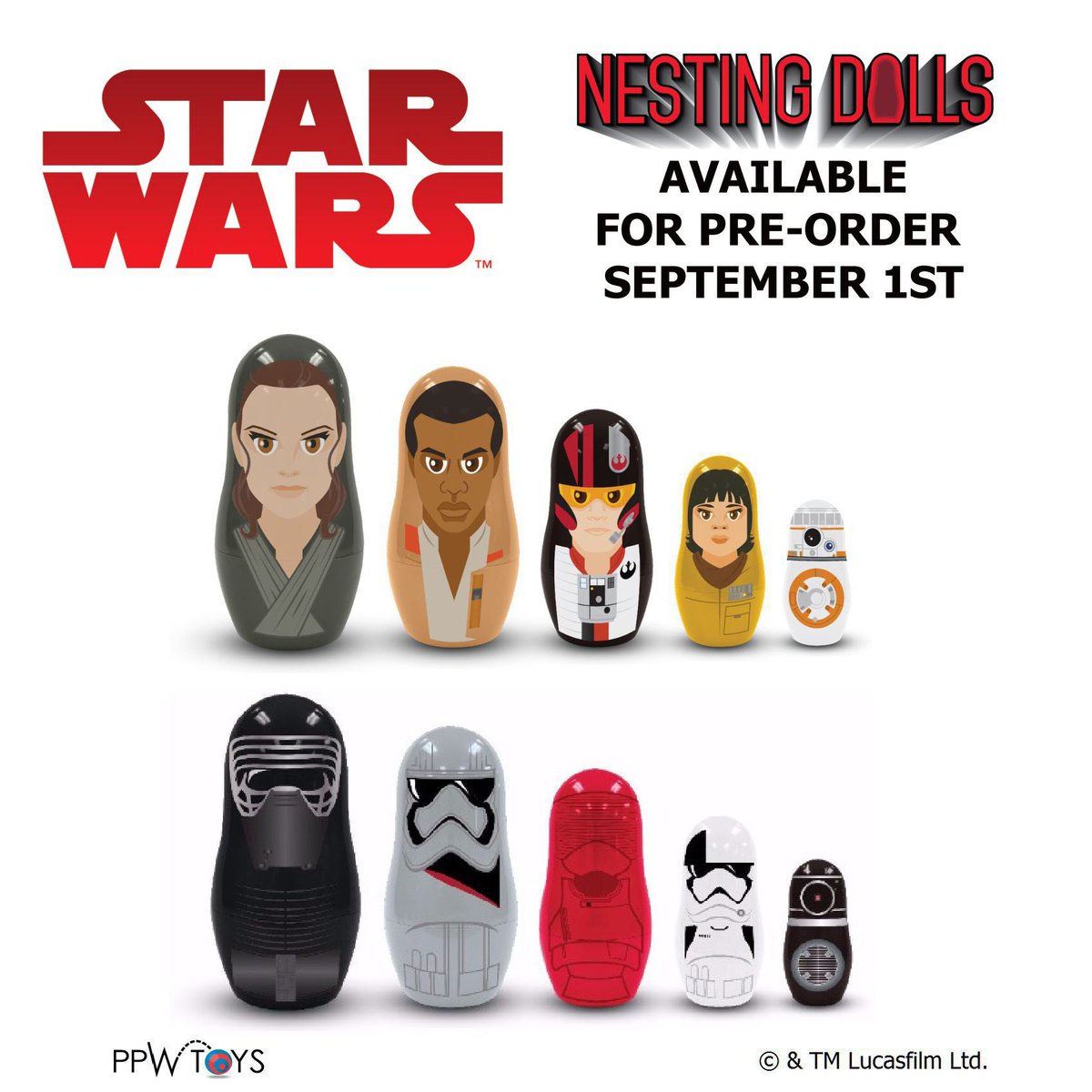 PPWToys's tweet photo. NEW - Star Wars: The Last Jedi products from PPW Toys. #StarWars #TheLastJedi #ForceFriday #PpwToys https://t.co/i2dUdUeWOY
