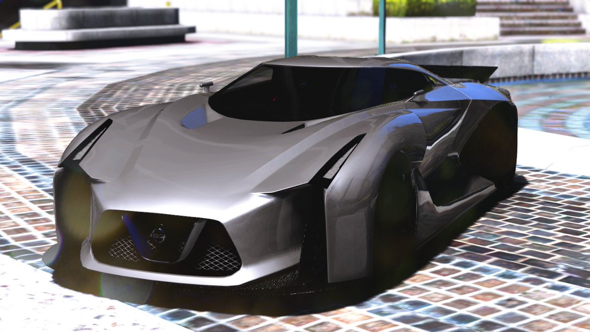 Just_Rik0's tweet photo. #GTAV #GTAVMOD #GTAOnline #GTAPhotographers #GTAVPC #GTAMODDING #Nissan #Concept2020 #Vision #GranTurismo #conceptcar #gtr #hypersports https://t.co/4YZg0bmkox
