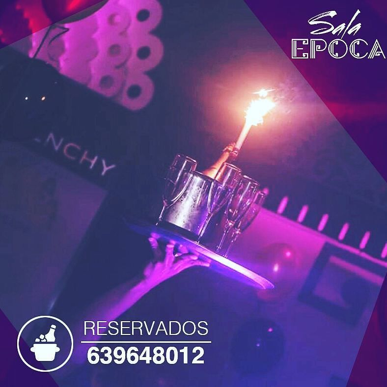RESERVADO en #SalaEPOCA 💜 para disfrutar la fiesta con tus amigos ✨
📱639648012 ◄ Málaga