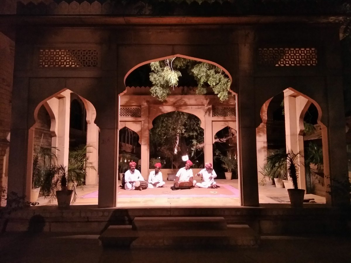 IHHA2017's tweet photo. The scene is set for all the guests of #IHHA with dinner at Narain Niwas #ihhaconvention #jaisalmer https://t.co/fXJdMlfAgt