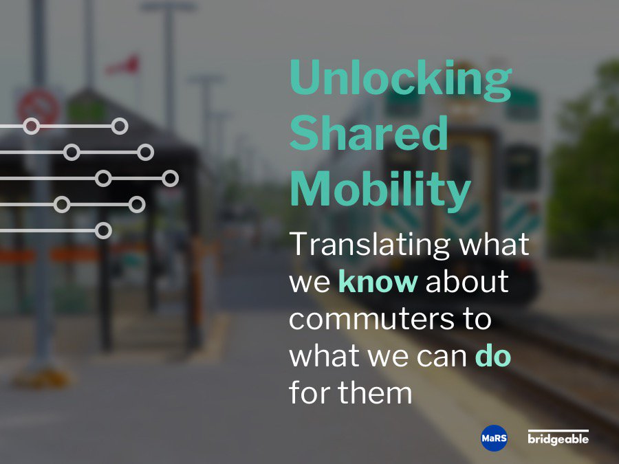 bridgeable's tweet photo. So proud of the work done by our most recent Designership team! Watch here for more on their work w/ @MaRSDD &amp; the future of shared mobility https://t.co/khHnJDNsrT