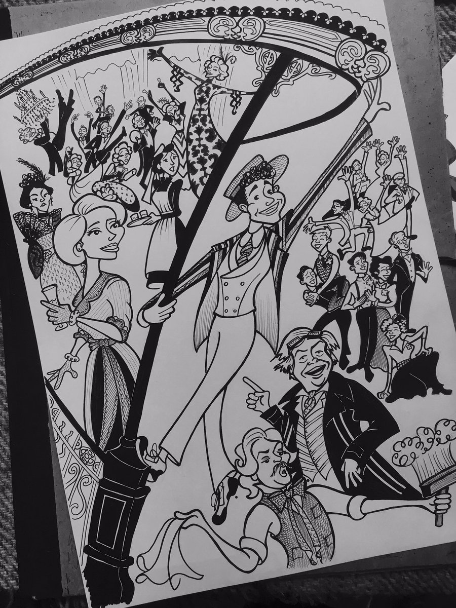 dramaticinking's tweet photo. Just in time for the final three performances, my finished @HalfASixpence inking! Wishing you a wonderful end to a stupendous run x https://t.co/P2zNR0mBki