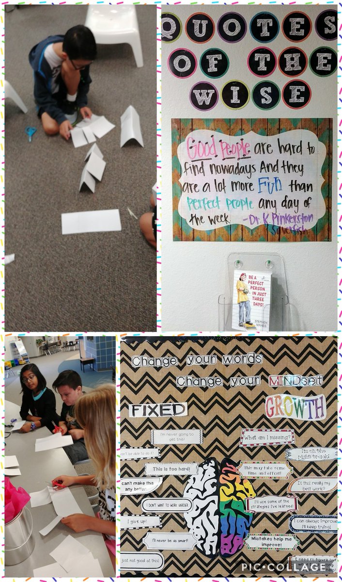 educator_eddy's tweet photo. Starting the gear with growth mindsets!  Perfect is boring.  #ReaganRays https://t.co/xVkNmkpk0H