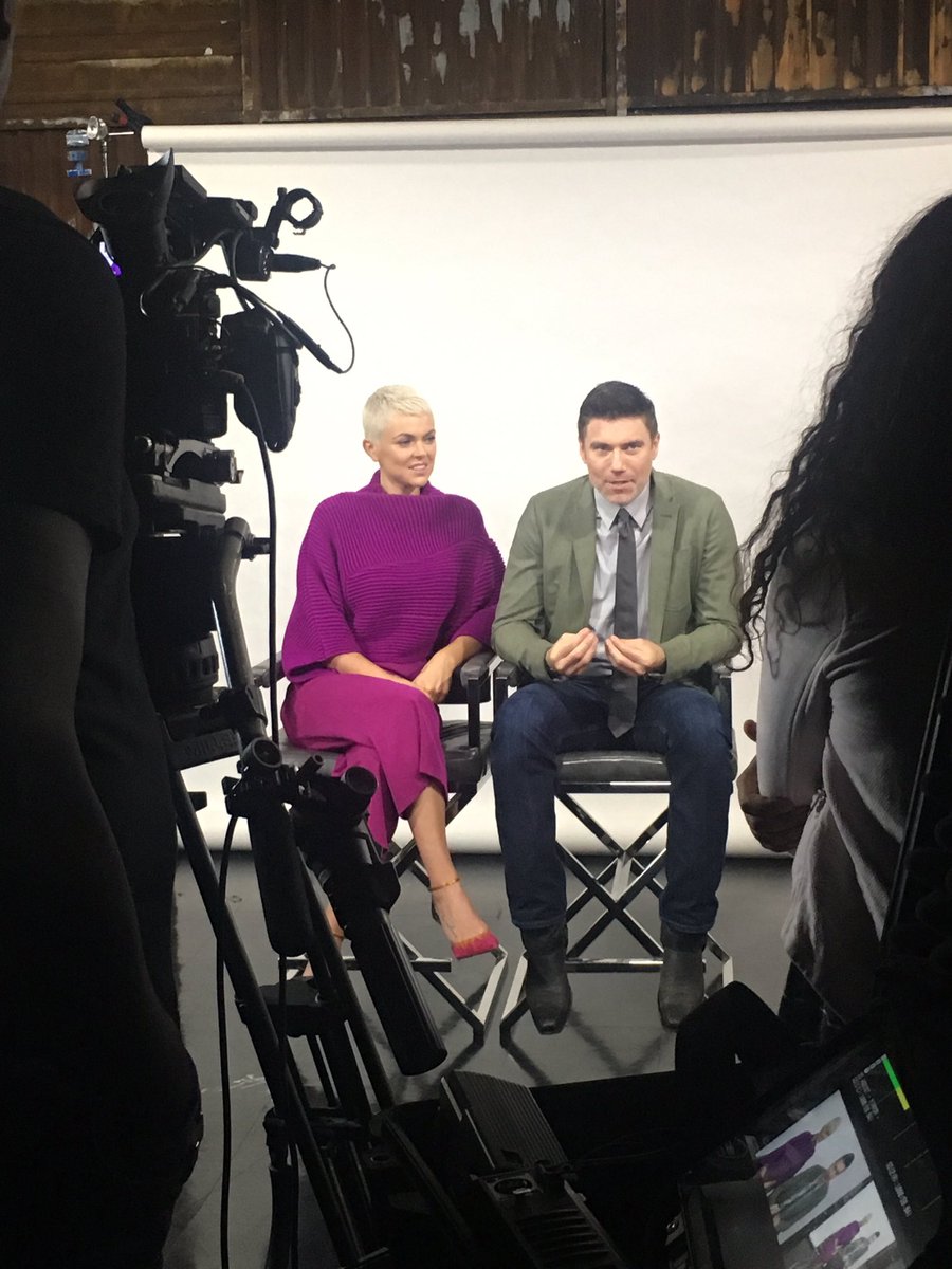 TwylaDeMello's tweet photo. BTS with @SerindaSwan and @ansonmount promoting Marvel's #Inhumans in @IMAX theatres today and on @CTV_Television Sept 29 https://t.co/HEVjFcy36f