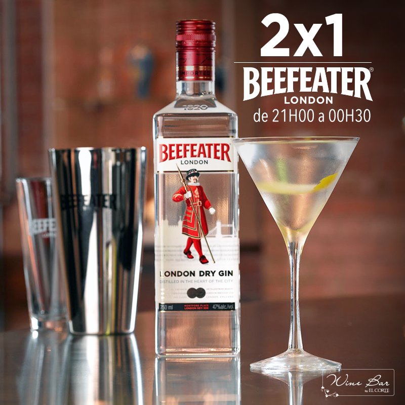 winebarelcorte's tweet photo. 😃🍸Hoy no puedes perderte nuestra #DJsNight con el sensacional Jonathan Baquerizo, ¡#promo de #gin #Beefeater #2x1 en #WineBarbyElCorte! 🎉🎧 https://t.co/CcztmjXu18