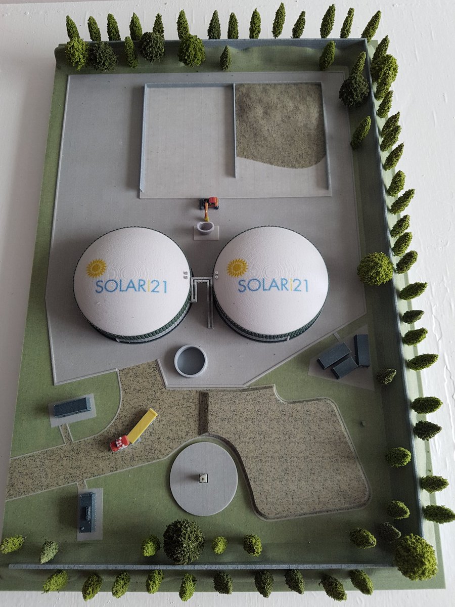 sandrasolar21's tweet photo. The miracles of 3d printing technology thanks to @HackettDigital .....@Solar21_'s Biogas plant model is unveiled. https://t.co/06WPIf4yE5