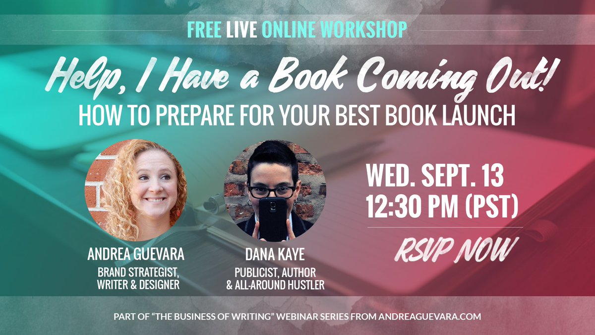 AndreaMGuevara's tweet photo. Have you seen this line up? The Business of Writing series: https://t.co/e20LzMrDvP
@rhymeswithbee @dana_kaye @atallorder @modomodom https://t.co/aUmE4n5T1D