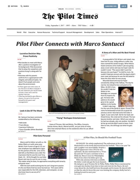 alexbeaton's tweet photo. Annnnnd again this round of @pilotfiber new hires have put everyone else to shame with their awesome About Me pages! #lifeatpilot https://t.co/uBeTYehHRy