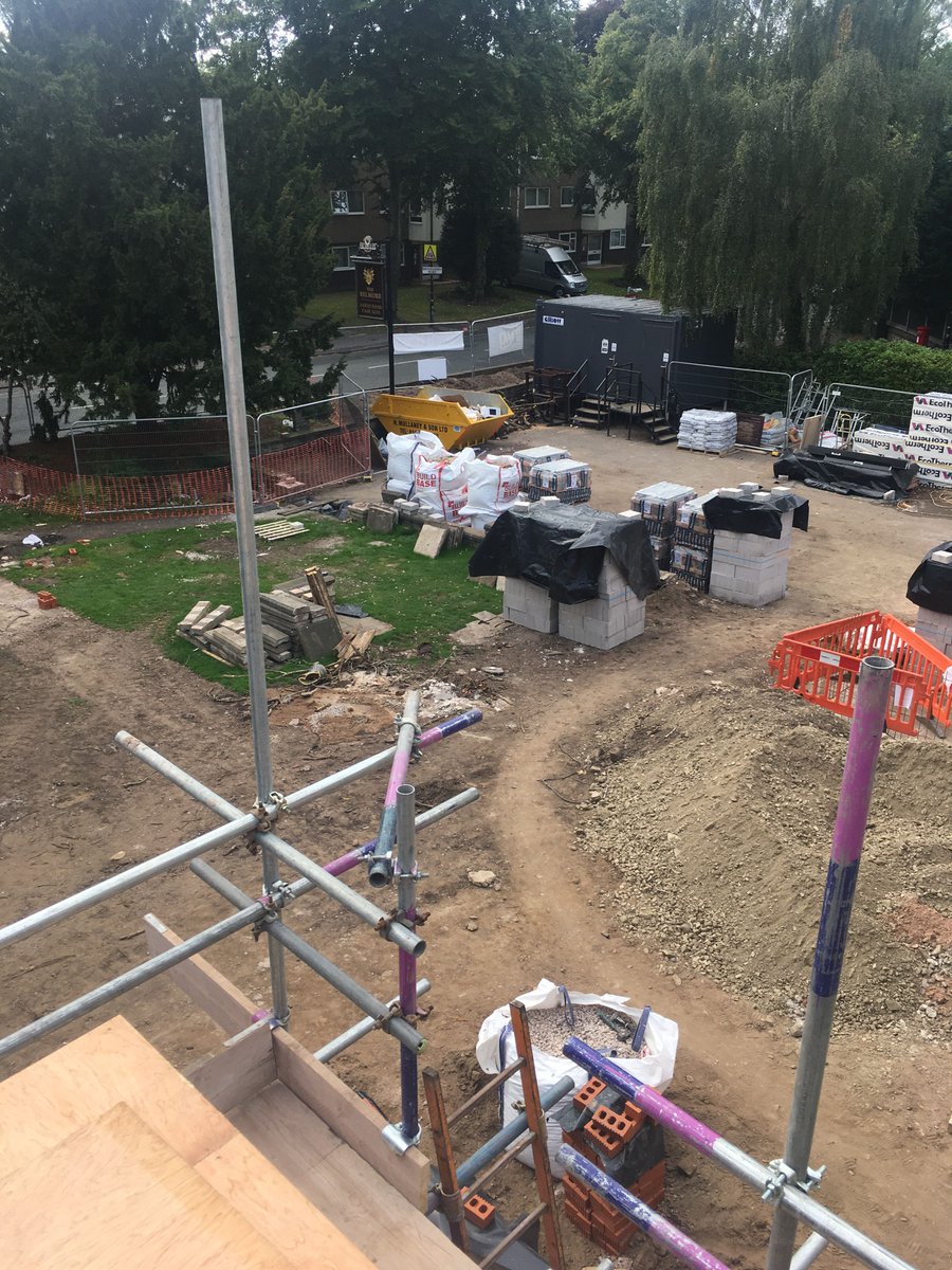 belmoreatsale's tweet photo. #refurbupdate the roof is starting to take shape and work has started on the walls. https://t.co/hn5TYy7z11