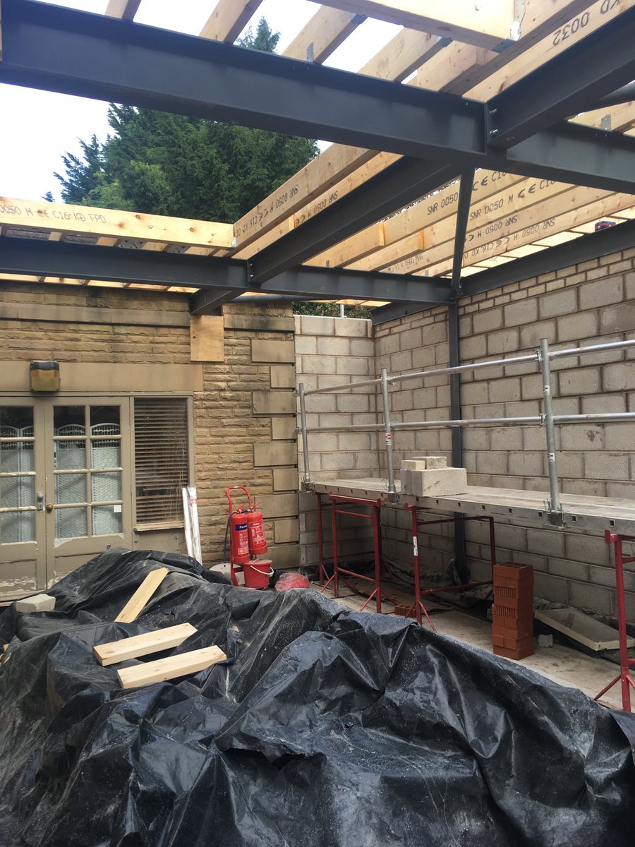 belmoreatsale's tweet photo. #refurbupdate the roof is starting to take shape and work has started on the walls. https://t.co/hn5TYy7z11