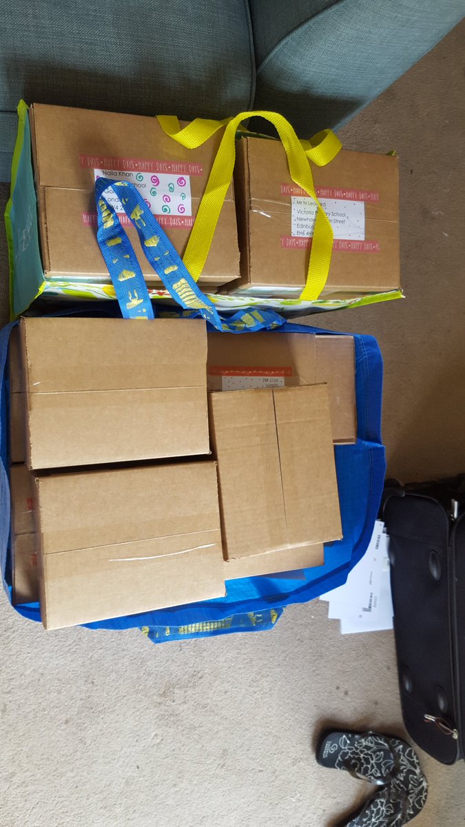 MrsHumanities's tweet photo. And off to the post office we go!! #SurpriseSeptember #teacher5adaybuddybox @crowdfunderuk 👍😄👍😄👍 https://t.co/A5xmXMB5cO