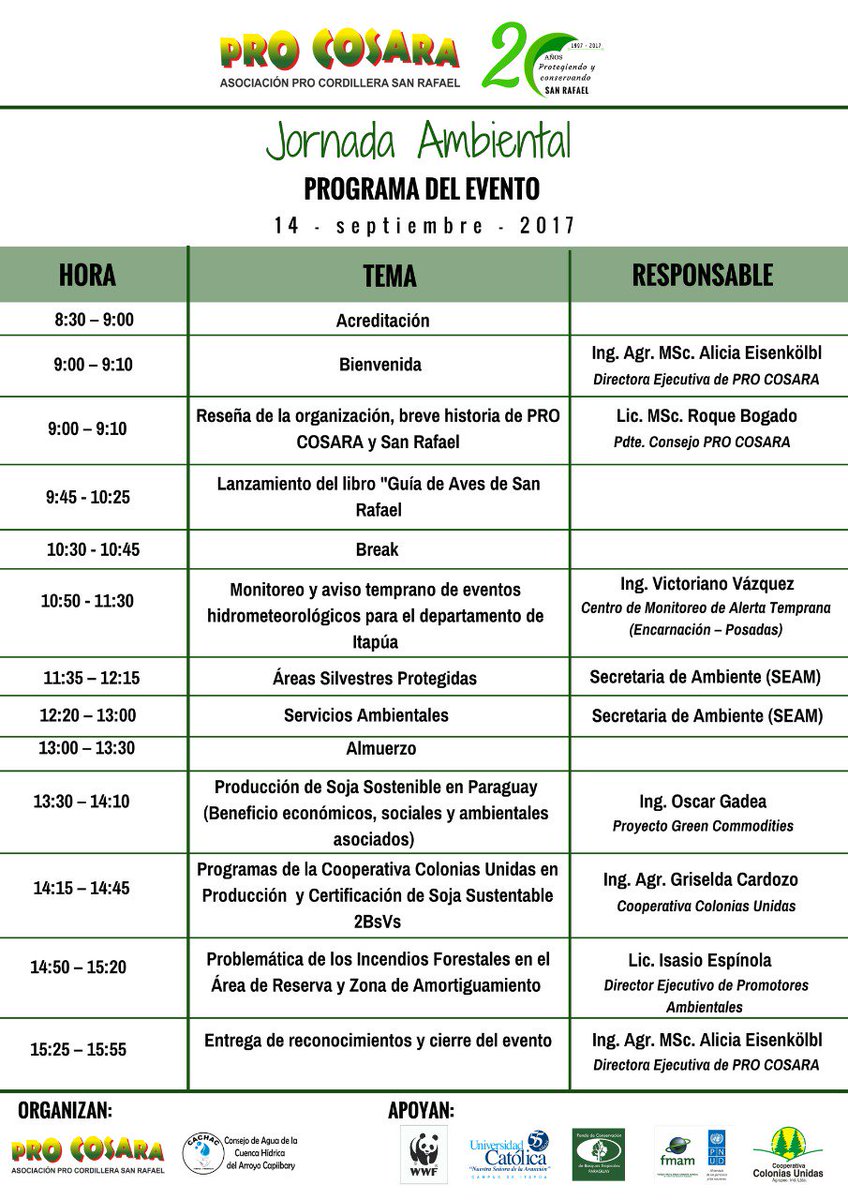 ProCosara's tweet photo. Invitamos muy cordialmente a todos nuestros seguidores a participar de la celebración de nuestros 20 años 🎂📸🎁🎊🎉
#PROCOSARA
@ProCosara https://t.co/GWSRH8L9jy