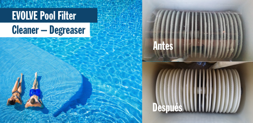 agaiala's tweet photo. [#EVOLVE Pool Filter Cleaner – Degreaser] Este producto puede disolver las moléculas de hidrocarburos contrarrestando la formación de grasa. https://t.co/CwEZn9g2UM