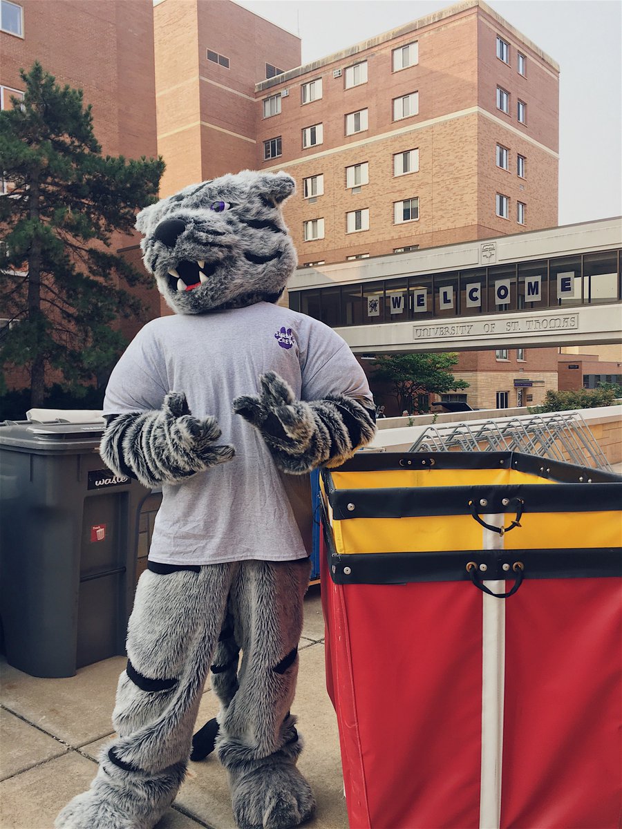 TommieMascot's tweet photo. Look at all these folks making move in day happen!
#movein2017 #welcomedays #gotommies https://t.co/SphLU8wD7D
