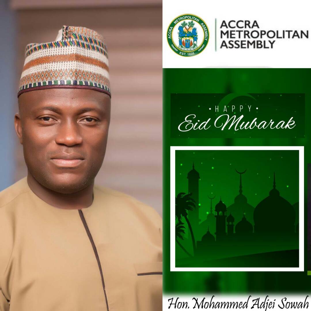 AccraMetropolis's tweet photo. Happy Eid-Mubarak to our Muslim brothers and sisters in ACCRA and beyond.
#MyACCRA
#YourACCRA
#aSMARTcity
#aCLEANcity
#aHEALTHYcity https://t.co/g97cG6yhRC