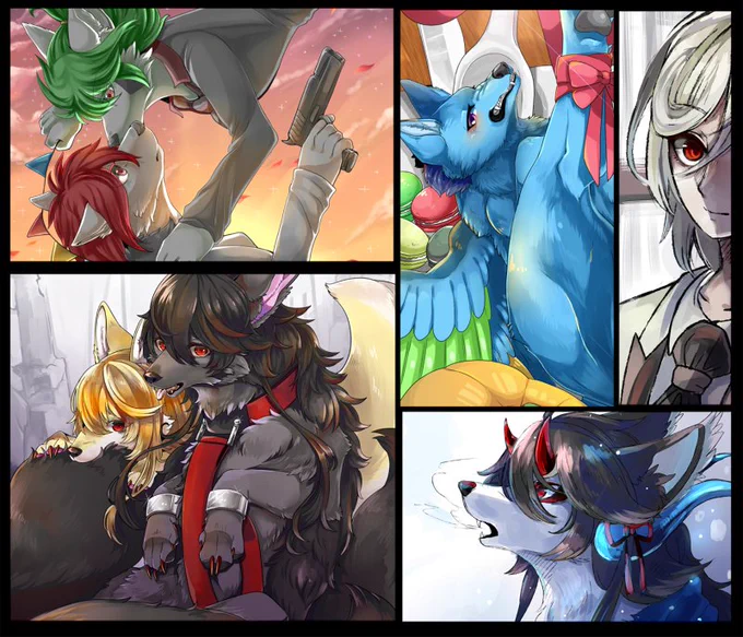#夏の創作クラスタフォロー祭り 
#創作クラスタと繋がりたい
#ケモナーさんと繋がりたい
#絵描きさんと繋がりたい
ケモノ、獣人、ドラゴン、人間、雑多です!
企画や創作が大好きです。キャラ設定を深く掘り下げるのも大好き。
誤いいねを防ぐ為にRT中心に巡回させていただきます～! 