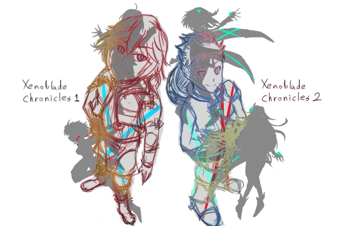 らくがき。#xenoblade#xenoblade2 