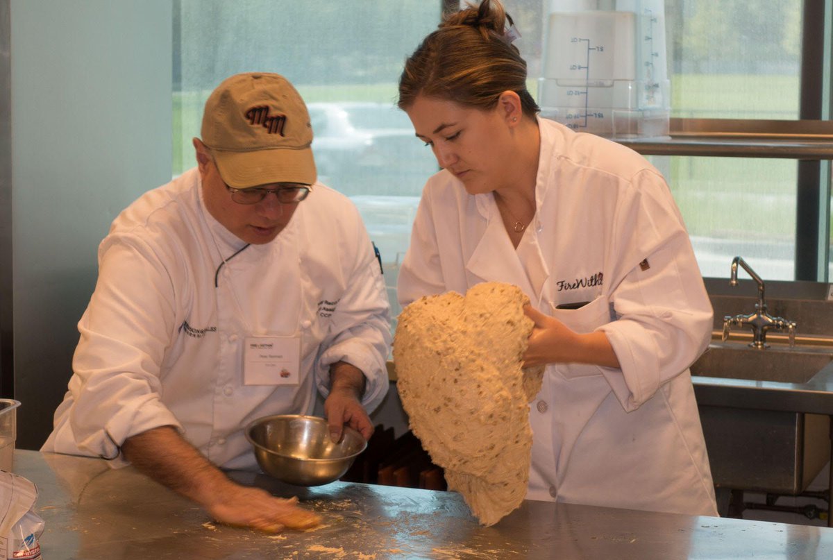 prep_perfect22's tweet photo. Looking back and feeling very grateful for my time with Fire Within learning new techniques for baking from the master, Peter Reinhart! https://t.co/IKaiLEMKQy