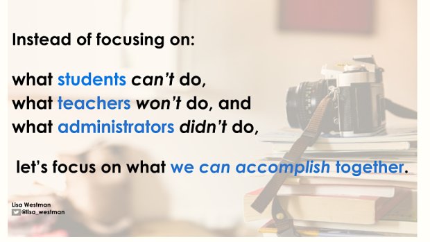 DavidGeurin's tweet photo. The greatest deficiency in education is our obsession with showcasing deficits. https://t.co/xpAHRuBiN6 via @lisa_westman https://t.co/S5cygtc2B4