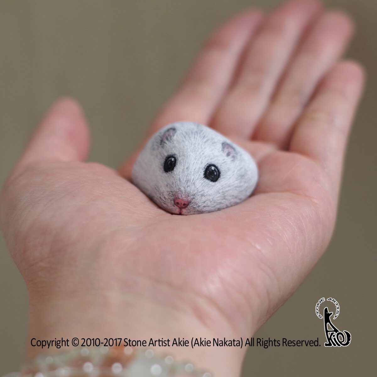 Akie Nakata ストーンアート作品集 予約受付中 ハムスター できました 手のひらでまったり Stoneart Dwarfhamster ストーンアート ハムスター ドワーフハムスター ジャンガリアンハムスター T Co Lfdrvxybz8 Twitter